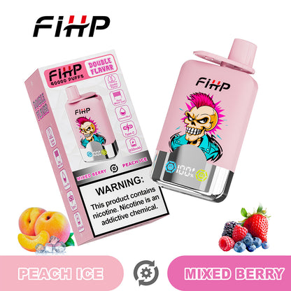 E-papieros FIHP🚀, jednorazowy e-papieros o podwójnym smaku (40 000 zaciągnięć)