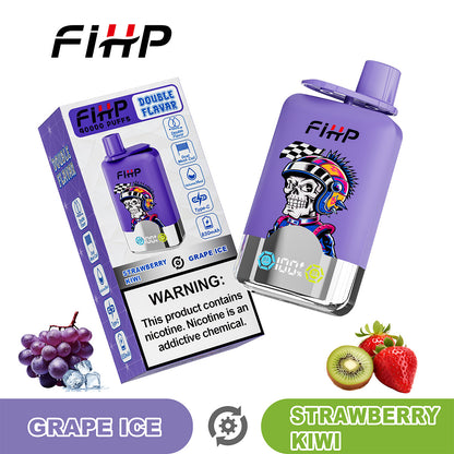 E-papieros FIHP🚀, jednorazowy e-papieros o podwójnym smaku (40 000 zaciągnięć)