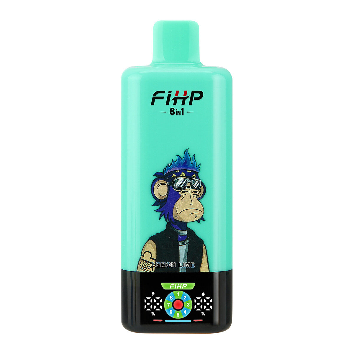 🚀 Papieros elektroniczny FIHP, 8 w 1, wielosmakowy, jednorazowy, elektroniczny papieros (200 000 zaciągnięć)