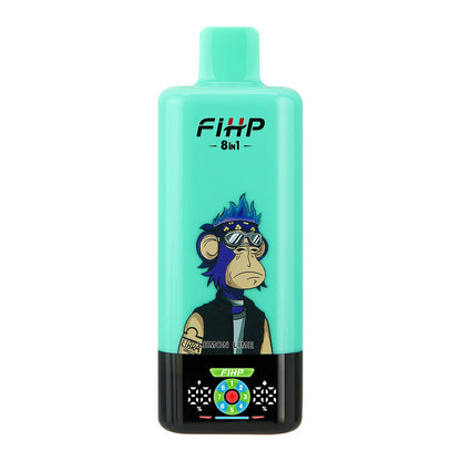 🚀 Papieros elektroniczny FIHP, 8 w 1, wielosmakowy, jednorazowy, elektroniczny papieros (200 000 zaciągnięć)