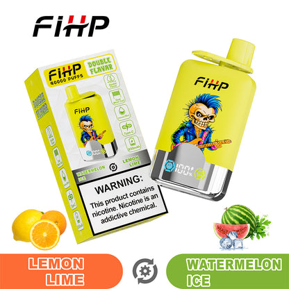 E-papieros FIHP🚀, jednorazowy e-papieros o podwójnym smaku (40 000 zaciągnięć)
