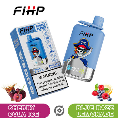 E-papieros FIHP🚀, jednorazowy e-papieros o podwójnym smaku (40 000 zaciągnięć)