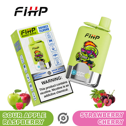 E-papieros FIHP🚀, jednorazowy e-papieros o podwójnym smaku (40 000 zaciągnięć)