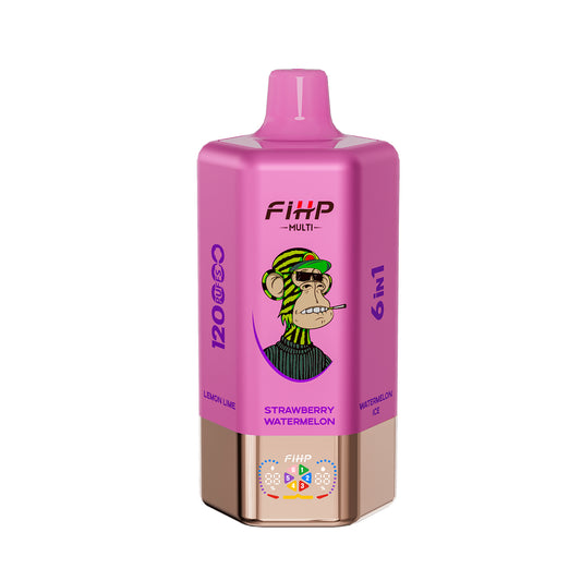 Jednorazowy e-papieros FIHP 🚀, smak 6 w 1 (120 000 zaciągnięć)