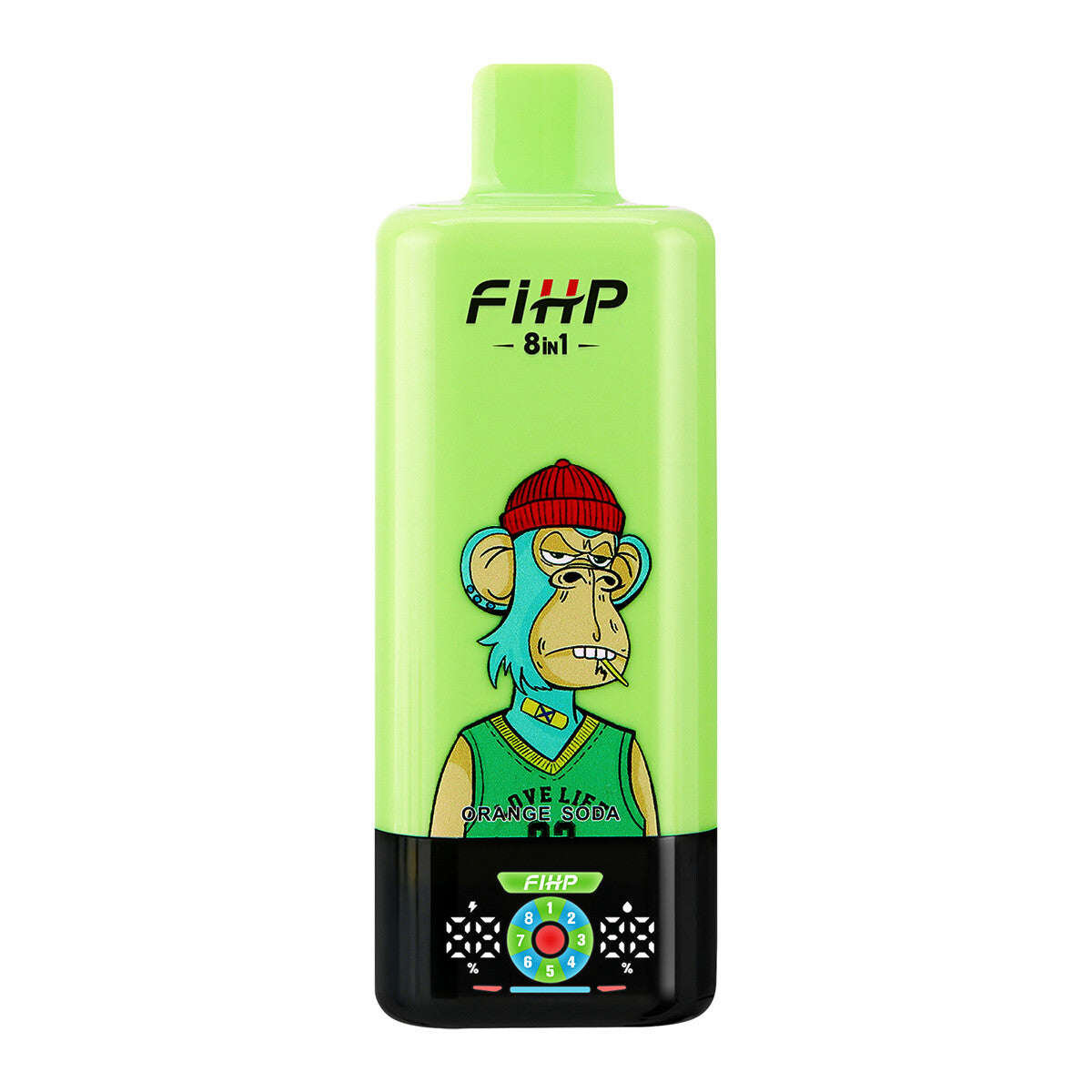 🚀 Papieros elektroniczny FIHP, 8 w 1, wielosmakowy, jednorazowy, elektroniczny papieros (200 000 zaciągnięć)