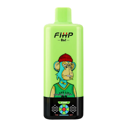 🚀 Papieros elektroniczny FIHP, 8 w 1, wielosmakowy, jednorazowy, elektroniczny papieros (200 000 zaciągnięć)