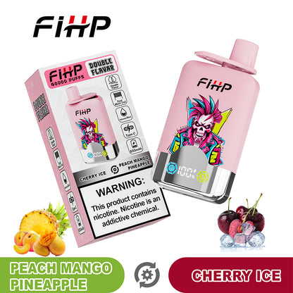 E-papieros FIHP🚀, jednorazowy e-papieros o podwójnym smaku (40 000 zaciągnięć)