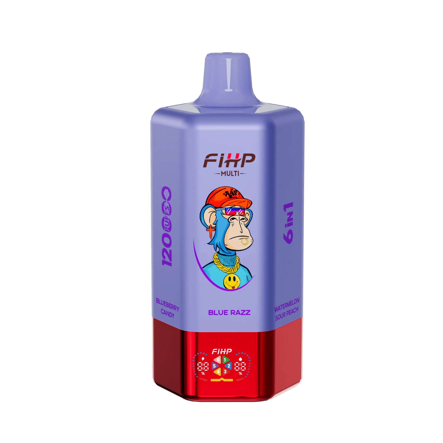 🚀 Jednorazowy e-papieros FIHP, smak 6 w 1 (120 000 zaciągnięć)