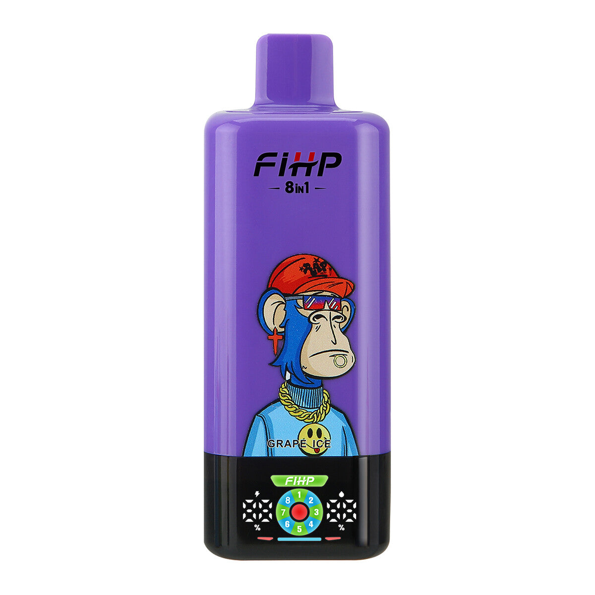 🚀 Papieros elektroniczny FIHP, 8 w 1, wielosmakowy, jednorazowy, elektroniczny papieros (200 000 zaciągnięć)
