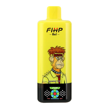 🚀 Papieros elektroniczny FIHP, 8 w 1, wielosmakowy, jednorazowy, elektroniczny papieros (200 000 zaciągnięć)